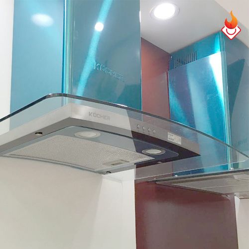 Máy hút mùi Kocher K-228T kính cong