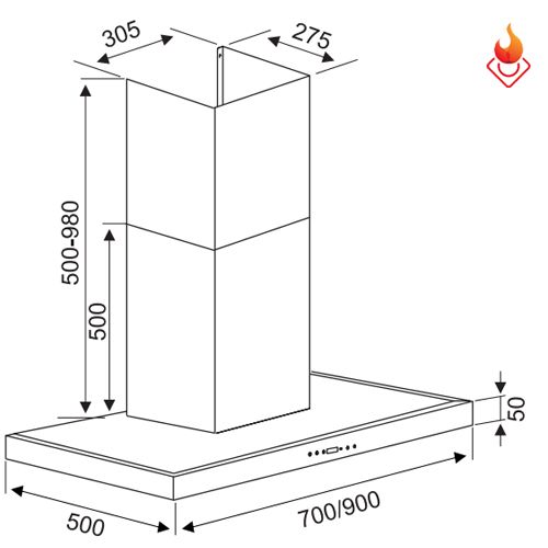 Máy hút mùi Kocher K-225C