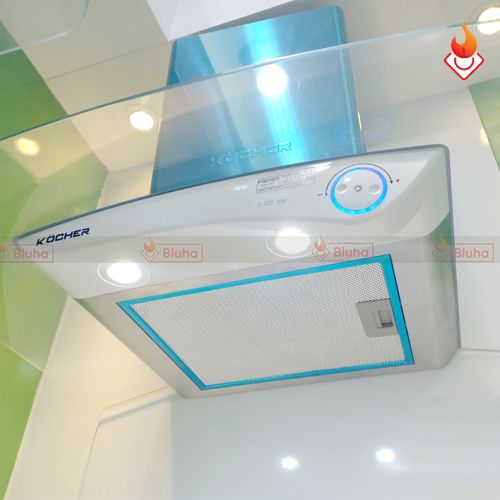 Máy hút mùi Kocher K-8670 kính cong phím xoay