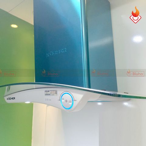 Máy hút mùi Kocher K-8670 kính cong phím xoay