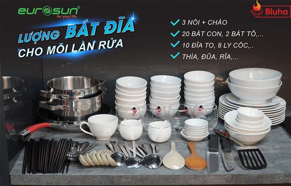 Máy rửa bát Eurosun SMS80EU16E