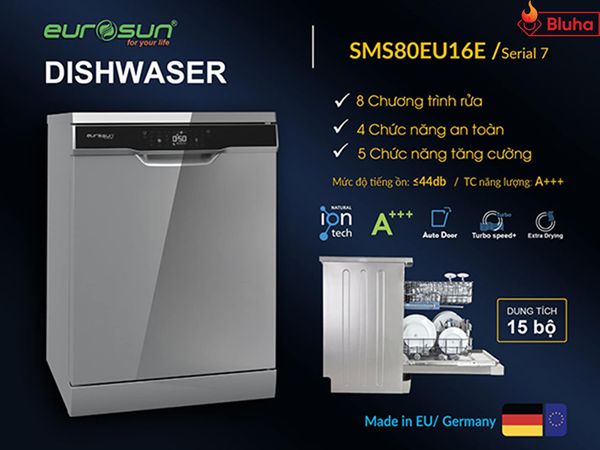 Máy rửa bát Eurosun SMS80EU16E