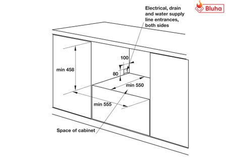 Máy rửa bát Hafele 538.21.240 âm tủ HDW-I50A