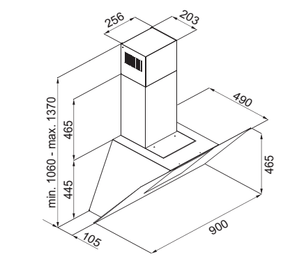Máy hút mùi Lorca TA 6008P