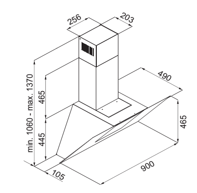 Máy hút mùi Lorca TA 6018P