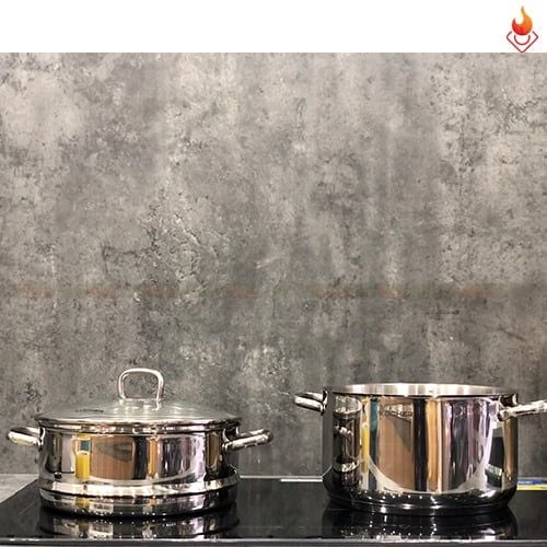Bộ nồi Kocher inox 5 đáy cao cấp