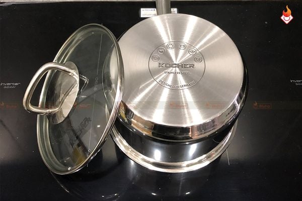Bộ nồi Kocher inox 5 đáy cao cấp