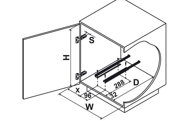 Phụ kiện rổ chứa dụng cụ vệ sinh Hafele Portero 1 545.48.260