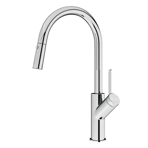 Vòi rửa bát rút dây Ponte Chrome