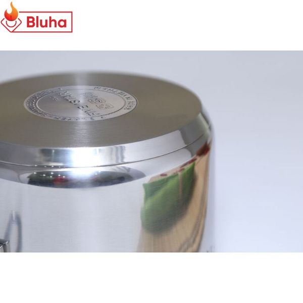 Quánh Fivestar Inox 430 3 đáy nắp kính 14cm
