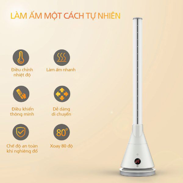 Quạt tháp sưởi ấm và làm mát Ultty SKJ-CR018H (Sưởi ấm/làm mát)