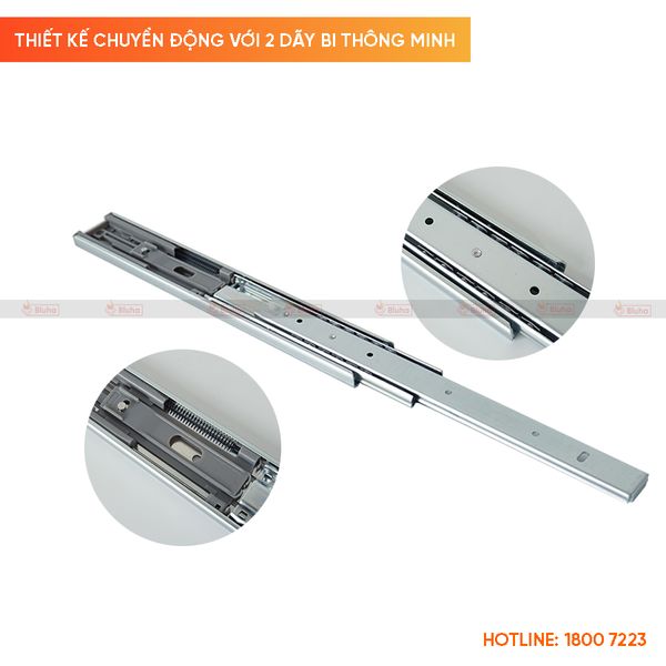 Ray bi Hafele 3 tầng giảm chấn