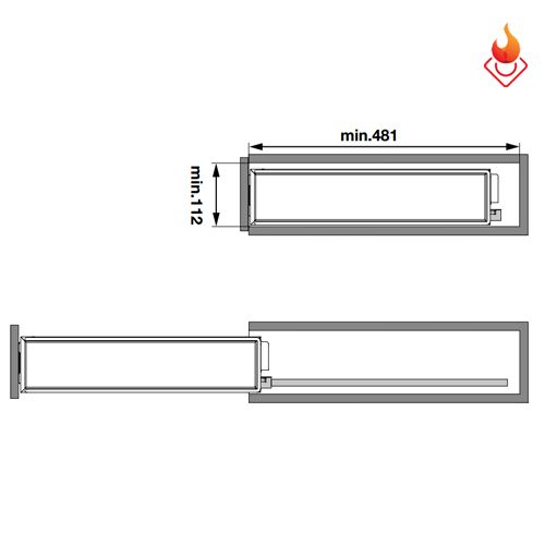 Rổ kéo để gia vị 2 tầng Hafele 549.24.620 - 545.61.028