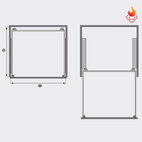 Rổ kéo để xoong nồi Hafele gắn cánh tủ