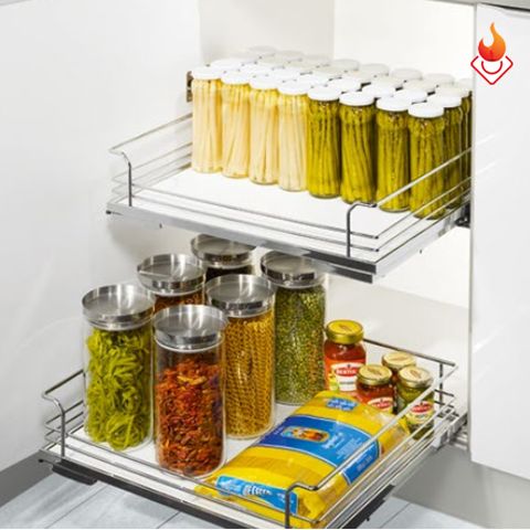 Rổ kéo lọt lòng Hafele để xoong nồi