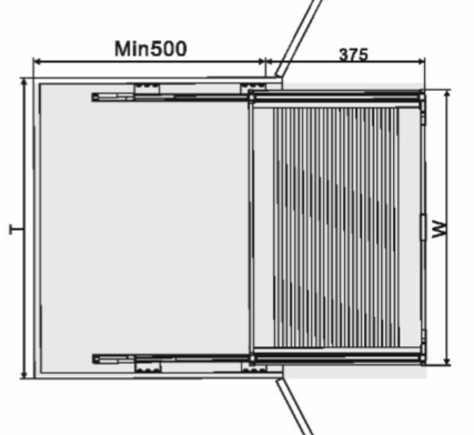 Kệ đựng xoong nồi Grob GH Inox hộp âm tủ