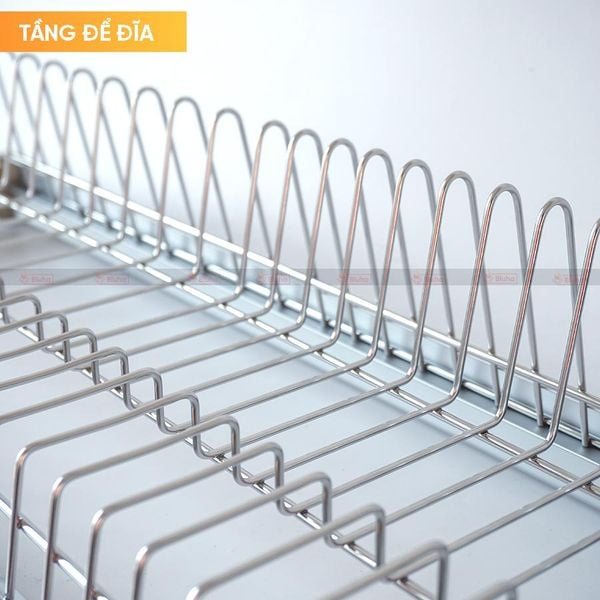 Giá bát cố định Kit Plus 2 tầng Inox 201