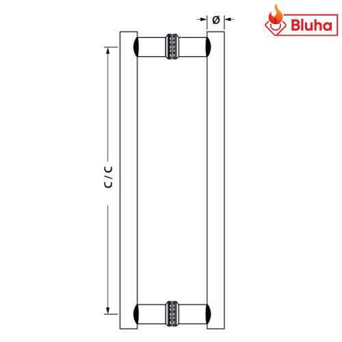 Tay nắm kéo chữ H Hafele