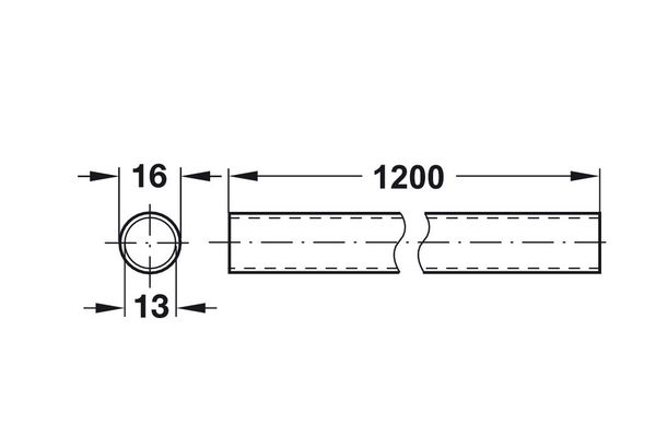 Thanh treo phụ kiện Hafele 522.54.204