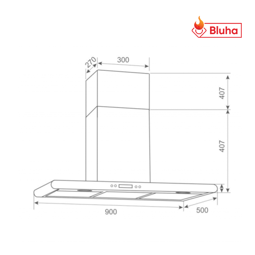 Máy hút khử mùi BINOVA BI-80-GT-09