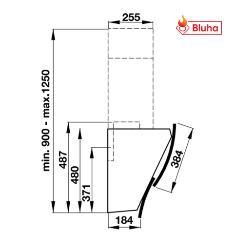 Máy hút mùi Hafele HH-WVG80C 538.84.228