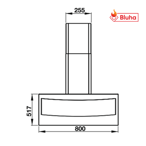 Máy hút mùi Hafele HH-WVG80B 538.84.218