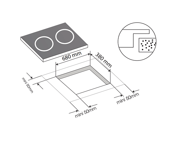Bếp từ Grob MG2-7243B| 7243C