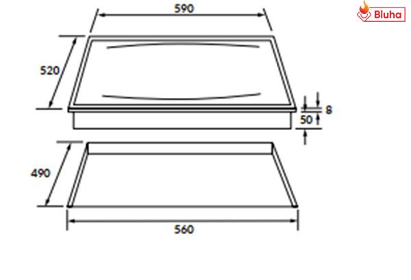 Bếp từ Rosieres RES6D 4 vùng nấu