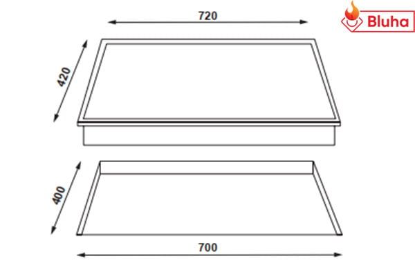 Bếp từ Rosieres RVPI711 kết hợp điện