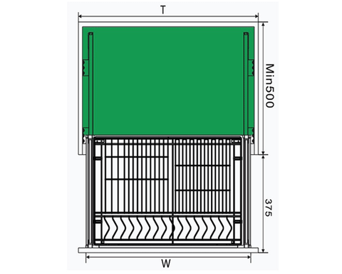 Kệ đựng bát đĩa đa năng Grob CR inox 201