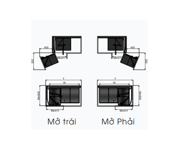 Kệ góc liên hoàn Grob GP hợp kim sơn NANO
