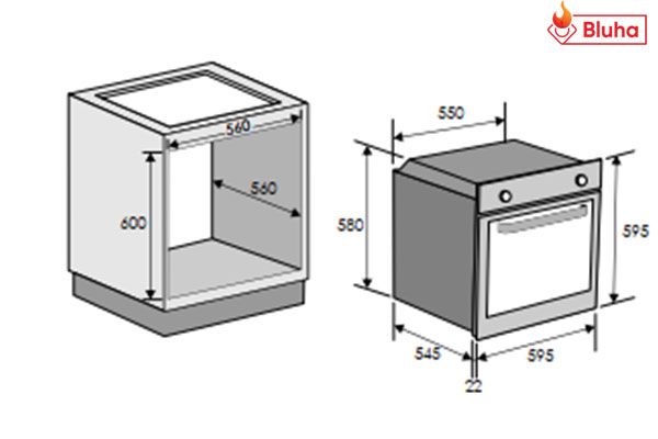 Lò nướng nhiệt phân Rosieres RF697ZIN/E