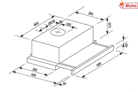 Máy hút mùi Rosieres RHT6300LIN-60CM
