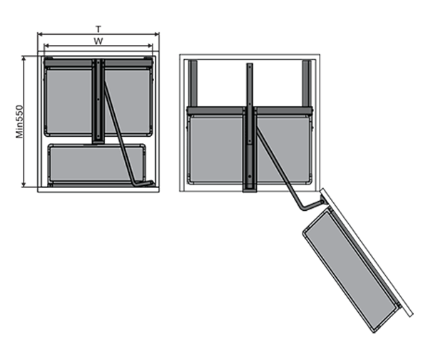 Tủ đồ khô cánh mở Grob UB nan sợi