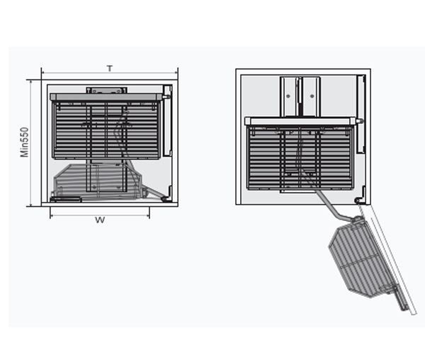 Tủ đồ khô Grob GC304 nan dẹt inox 304