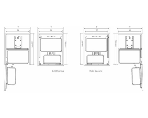 Tủ kho Eurogold EUM6L 6 tầng cánh mở nhôm Anode