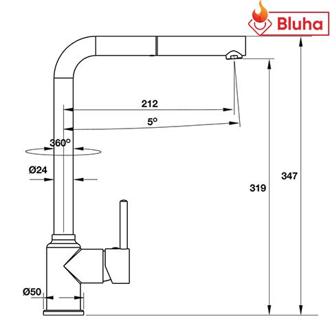 Vòi rửa bát(chén) Hafele  TITUS HT-C319 570.50.290
