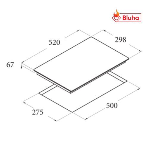 Bếp điện từ Dimono 2 vùng nấu CATA TD-302