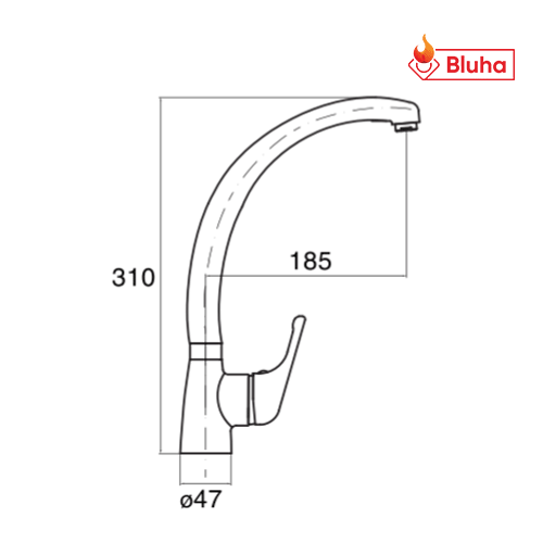Vòi rửa bát Cata CBA