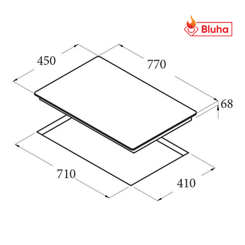 Bếp từ 2 vùng nấu CATA IB 772 ALC phân phối chính hãng