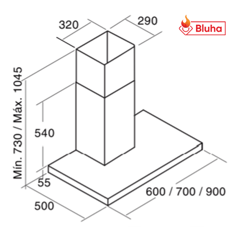 Máy hút mùi áp tường CATA SYGMA VL3 700/900