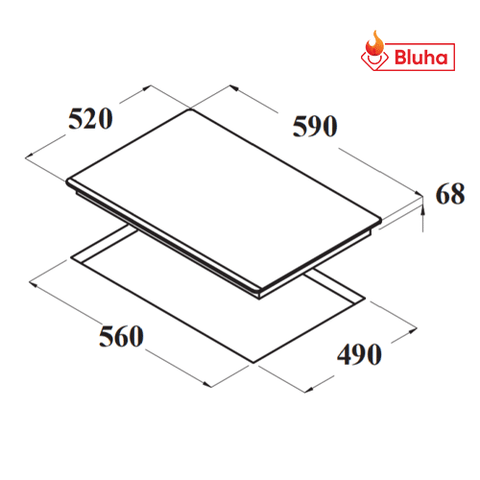 Bếp điện từ 3 vùng nấu CATA IT 603