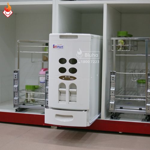 Thùng gạo âm tủ 2 nút nhấn Kit Plus DB.18