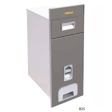 Thùng gạo Eurogold B25 mặt gương nút nhấn