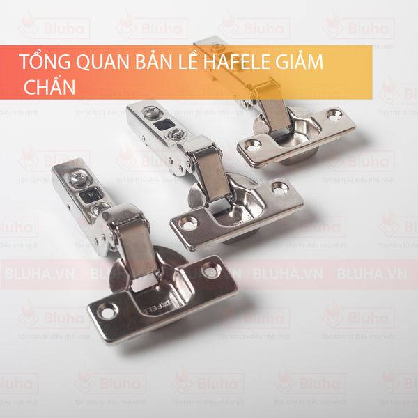 Bản lề Hafele giảm chấn inox  thẳng SUS304 315.06.750(đã bao gồm đế)
