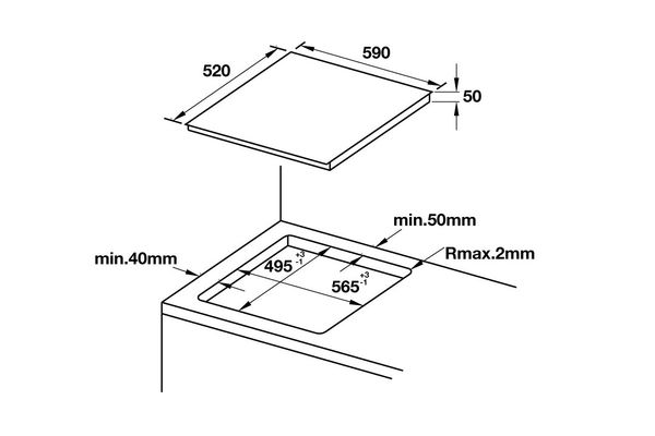 Bếp từ Hafele 536.01.911 đa vùng nấu