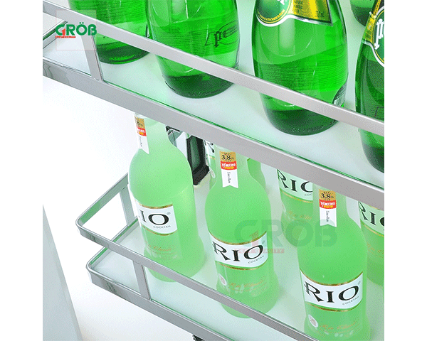 Tủ đồ khô cánh kéo Grob GM nan dẹt đáy melamin