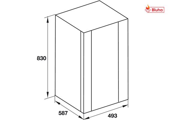 Tủ rượu Hafele 534.16.960 HW-G32A, sức chứa 32 chai