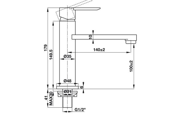 Vòi lạnh VIGOR 100 Hafele 495.61.138