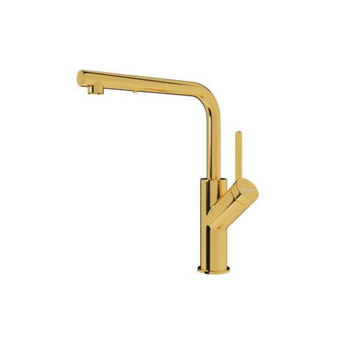 Vòi rửa bát rút dây Konox Artan Gold